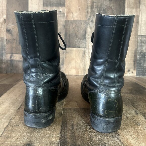 Corcoran Vintage Black Lace Up Jump Boots Mens 9.5 D - Picture 8 of 12